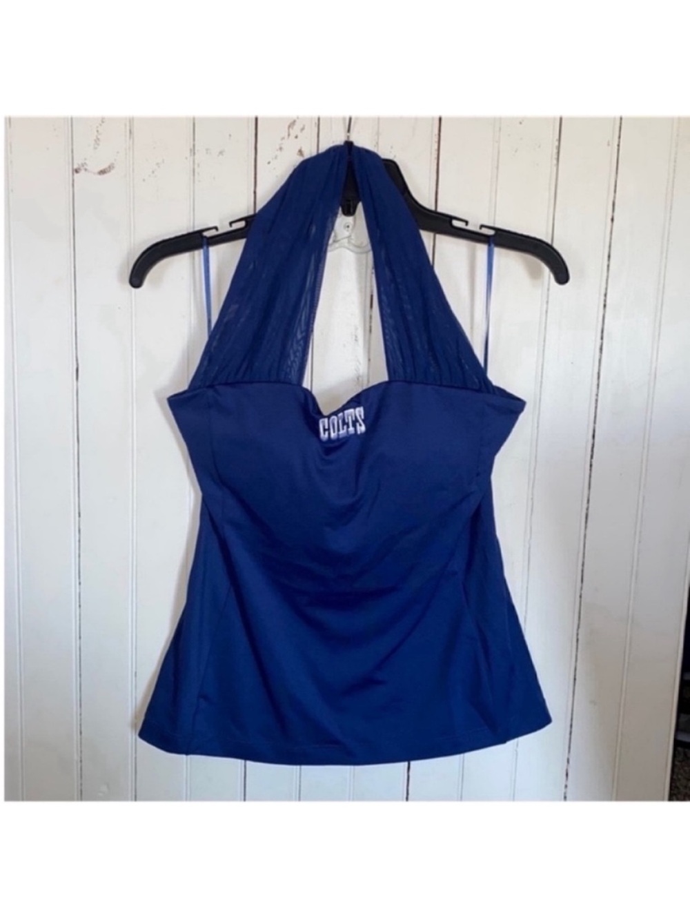 Indianapolis Colts NFL Halter Top Blue Size M